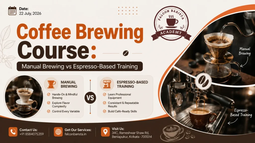 Coffee Brewing Course: Manual Brewing vs Espresso-Based Training
