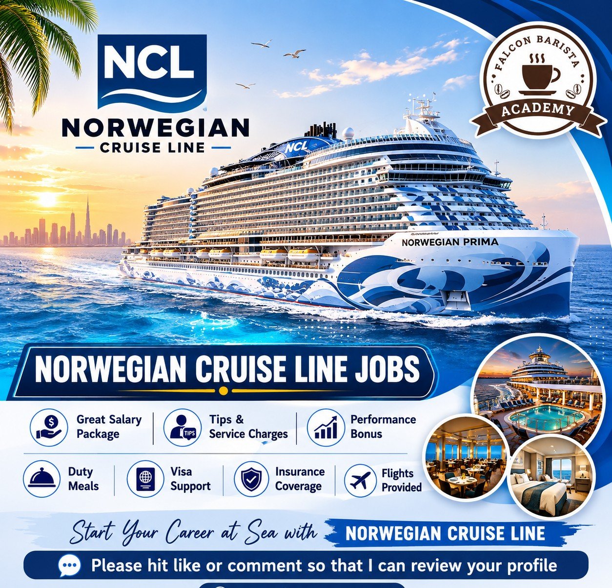 Barista Job on Norwegian Cruise Line