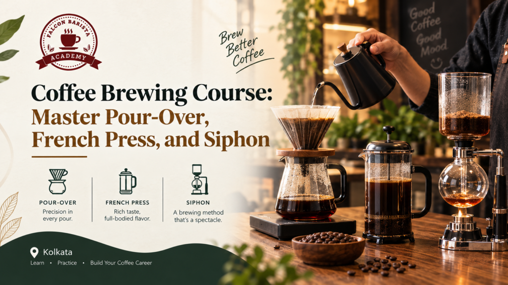 Coffee Brewing Course: Master Pour-Over, French Press, and Siphon