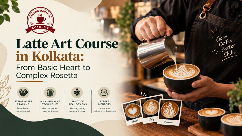 Latte Art Course in Kolkata: From Basic Heart to Complex Rosetta